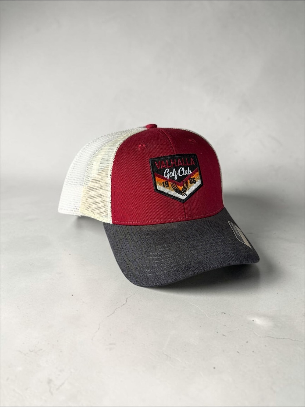 Valhalla Golf Club Maroon & Charcoal Trucker Hat